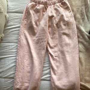 Brandy Melville Rosa Sweatpants Light Pink O/S